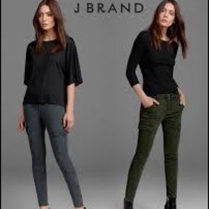 J Brand Houlihan Sateen Stretch Zip Cargo pants